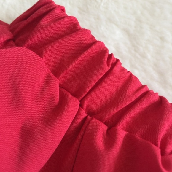 Red Off The Shoulder Blouse - Picture 5 of 8